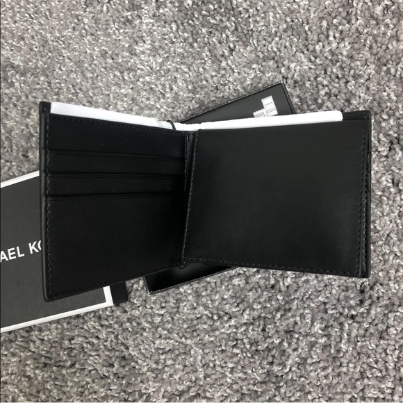 Michael Kors Jet Set L- Fold Card With ID Leather Mens L-Fold Card Wallet - Picture 5 of 8